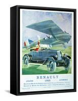 Advertisement for Renault 'Air Travel and Motoring', from 'Femina', November 1925-null-Framed Stretched Canvas