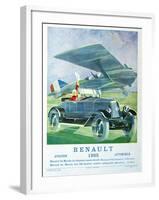 Advertisement for Renault 'Air Travel and Motoring', from 'Femina', November 1925-null-Framed Giclee Print