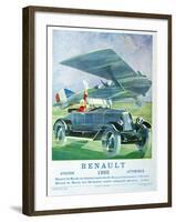 Advertisement for Renault 'Air Travel and Motoring', from 'Femina', November 1925-null-Framed Giclee Print