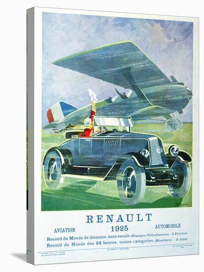 Advertisement for Renault 'Air Travel and Motoring', from 'Femina', November 1925-null-Stretched Canvas