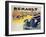 Advertisement for Renault Motor Cars, c.1920-Emile Andre Schefer-Framed Giclee Print