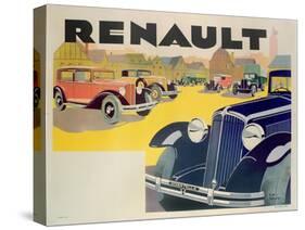 Advertisement for Renault Motor Cars, c.1920-Emile Andre Schefer-Stretched Canvas