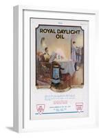 Advertisement for Royal Daylight Oil for Lighting Cooking and Heating-null-Framed Art Print