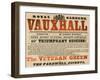 Advertisement for Royal Garden, Vauxhall; Vauxhall Gardens, London-null-Framed Giclee Print