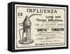 Advertisement for "Sanitas" Fumigator for the Treatment of Influenza and Other Lung Infections-null-Framed Stretched Canvas