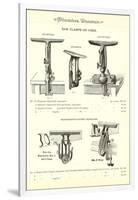 Advertisement for Saw Clamps-null-Framed Art Print