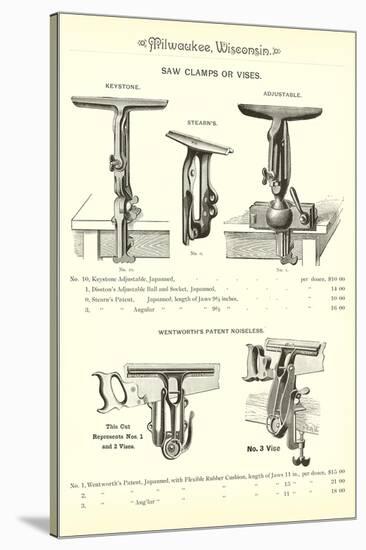 Advertisement for Saw Clamps-null-Stretched Canvas