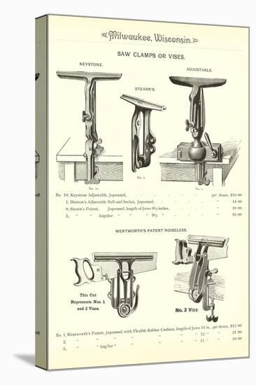 Advertisement for Saw Clamps-null-Stretched Canvas