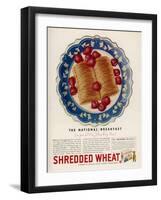 Advertisement for Shredded Wheat Promoting It as the National Breakfast-null-Framed Art Print