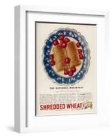 Advertisement for Shredded Wheat Promoting It as the National Breakfast-null-Framed Art Print