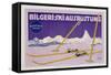 Advertisement for Skiing in Austria, C.1912 (Colour Litho)-Carl Kunst-Framed Stretched Canvas