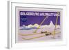 Advertisement for Skiing in Austria, C.1912 (Colour Litho)-Carl Kunst-Framed Giclee Print