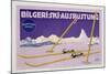 Advertisement for Skiing in Austria, C.1912 (Colour Litho)-Carl Kunst-Mounted Giclee Print