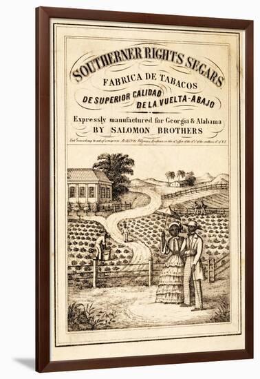 Advertisement for Southerner Rights Segars, Pub. C.1859-null-Framed Giclee Print