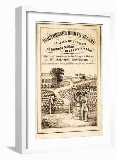 Advertisement for Southerner Rights Segars, Pub. C.1859-null-Framed Giclee Print