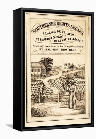 Advertisement for Southerner Rights Segars, Pub. C.1859-null-Framed Stretched Canvas