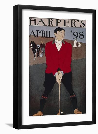 Advertisement for Sport of Golf from Harper's April, 1988-null-Framed Giclee Print