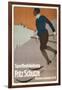 Advertisement for Sports Clothing, Skier-null-Framed Art Print