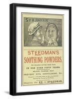 Advertisement For Steedman's Smoothing Powders and Harris' Polishing Paste-Isabella Beeton-Framed Giclee Print