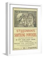 Advertisement For Steedman's Smoothing Powders and Harris' Polishing Paste-Isabella Beeton-Framed Giclee Print