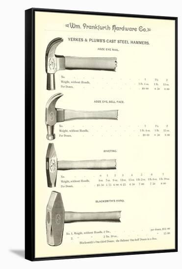 Advertisement for Steel Hammers-null-Framed Stretched Canvas