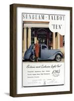 Advertisement for Sunbeam Talbot Car-null-Framed Art Print