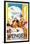 Advertisement for Swiss Ski Resort-null-Framed Art Print