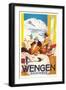 Advertisement for Swiss Ski Resort-null-Framed Art Print