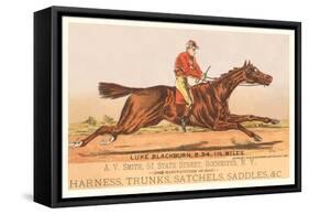 Advertisement for Tack, Steeplechase-null-Framed Stretched Canvas