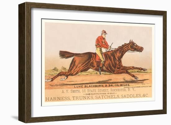 Advertisement for Tack, Steeplechase-null-Framed Art Print