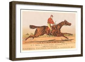 Advertisement for Tack, Steeplechase-null-Framed Art Print