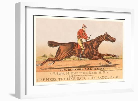 Advertisement for Tack, Steeplechase-null-Framed Art Print