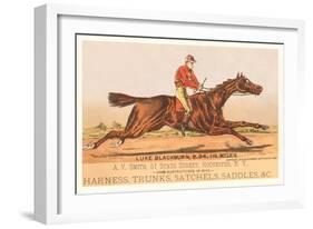 Advertisement for Tack, Steeplechase-null-Framed Art Print