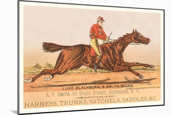 Advertisement for Tack, Steeplechase-null-Mounted Art Print