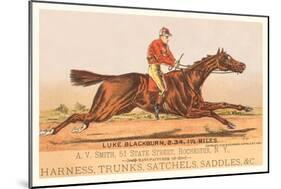 Advertisement for Tack, Steeplechase-null-Mounted Art Print
