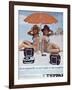 Advertisement for 'Teppaz' Combined Record Players and Radios from 'Elle' Magazine-null-Framed Giclee Print