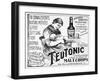 Advertisement for 'Teutonic' Liquid Malt and Hops Extract, 1897-null-Framed Giclee Print