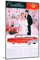 Advertisement for the 1955 Cadillac Car-null-Mounted Giclee Print