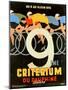 Advertisement for the 9th 'Criterium Du Dauphine Libere' Cycling Race of 1955-null-Mounted Premium Giclee Print