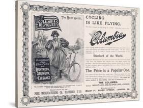 Advertisement for the American "Columbia" Bicycle-null-Stretched Canvas