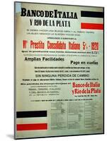 Advertisement for the Bank of Italy-null-Mounted Giclee Print