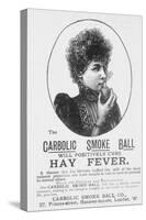Advertisement for the Carbolic Smoke Ball, a Cure for Hay Fever (Print)-English-Stretched Canvas