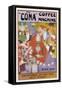 Advertisement for the Cona Coffee Machine-null-Framed Stretched Canvas