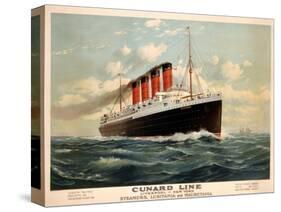 Advertisement for the Cunard Line, C.1908 (Colour Litho)-Fred Pansing-Stretched Canvas