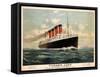 Advertisement for the Cunard Line, C.1908 (Colour Litho)-Fred Pansing-Framed Stretched Canvas