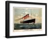 Advertisement for the Cunard Line, C.1908 (Colour Litho)-Fred Pansing-Framed Giclee Print