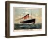 Advertisement for the Cunard Line, C.1908 (Colour Litho)-Fred Pansing-Framed Premium Giclee Print