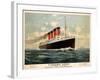 Advertisement for the Cunard Line, C.1908 (Colour Litho)-Fred Pansing-Framed Giclee Print