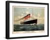 Advertisement for the Cunard Line, C.1908 (Colour Litho)-Fred Pansing-Framed Giclee Print