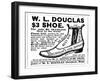 Advertisement for the Douglas $3.00 Men's Shoe, 1887-null-Framed Giclee Print